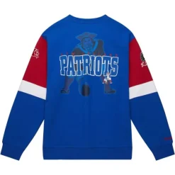 Mitchell & Ness Hoodies & Sweatshirts-All Over Crew 3.0 New England Patriots