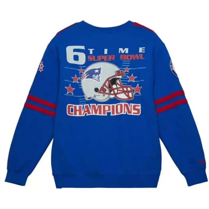 Mitchell & Ness T-Shirts & Tops-All Over Crew 2.0 New England Patriots