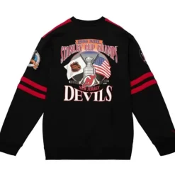 Mitchell & Ness Hoodies & Sweatshirts-All Over Crew 2.0 New Jersey Devils