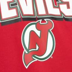 Mitchell & Ness Hoodies & Sweatshirts-All Over Crew 2.0 New Jersey Devils