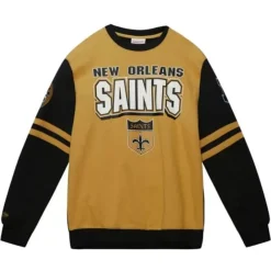 Mitchell & Ness T-Shirts & Tops-All Over Crew 2.0 New Orleans Saints