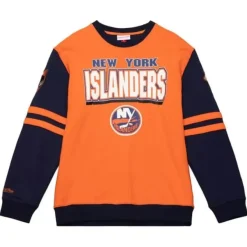Mitchell & Ness Hoodies & Sweatshirts-All Over Crew 2.0 New York Islanders