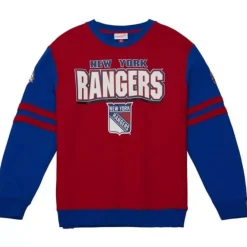 Mitchell & Ness Hoodies & Sweatshirts-All Over Crew 2.0 New York Rangers