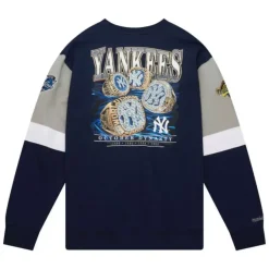 Mitchell & Ness Hoodies & Sweatshirts-All Over Crew 3.0 New York Yankees