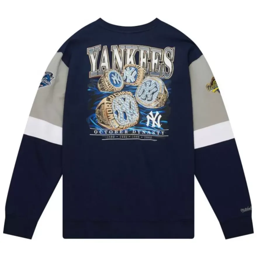 Mitchell & Ness Hoodies & Sweatshirts-All Over Crew 3.0 New York Yankees