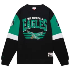 Mitchell & Ness Hoodies & Sweatshirts-All Over Crew 3.0 Philadelphia Eagles