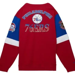 Mitchell & Ness Hoodies & Sweatshirts-All Over Crew 3.0 Philadelphia 76Ers