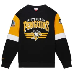 Mitchell & Ness Hoodies & Sweatshirts-All Over Crew 3.0 Pittsburgh Penguins