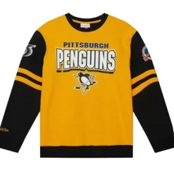 Mitchell & Ness Hoodies & Sweatshirts-All Over Crew 2.0 Pittsburgh Penguins
