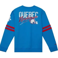 Mitchell & Ness Hoodies & Sweatshirts-All Over Crew 2.0 Quebec Nordiques