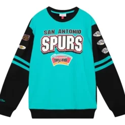 Mitchell & Ness T-Shirts & Tops-All Over Crew 2.0 San Antonio Spurs