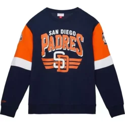 Mitchell & Ness Hoodies & Sweatshirts-All Over Crew 3.0 San Diego Padres
