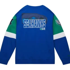 Mitchell & Ness Hoodies & Sweatshirts-All Over Crew 3.0 Seattle Seahawks