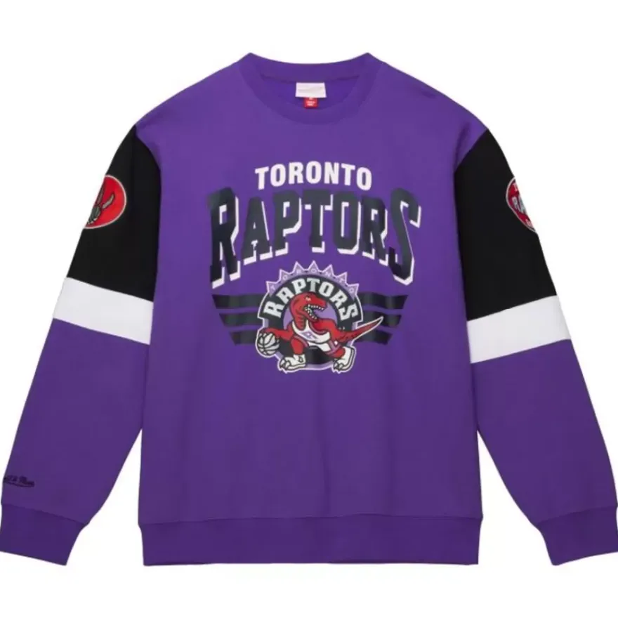 Mitchell & Ness Hoodies & Sweatshirts-All Over Crew 3.0 Toronto Raptors