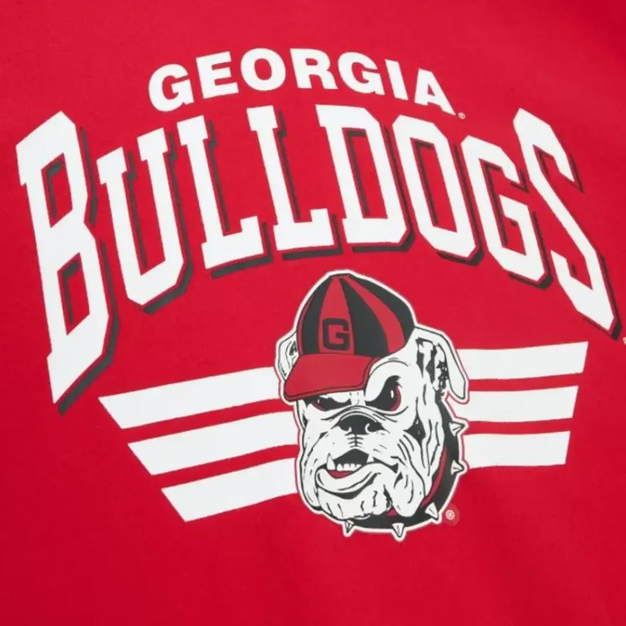 Mitchell & Ness Hoodies & Sweatshirts-All Over Crew 3.0 University Of Georgia