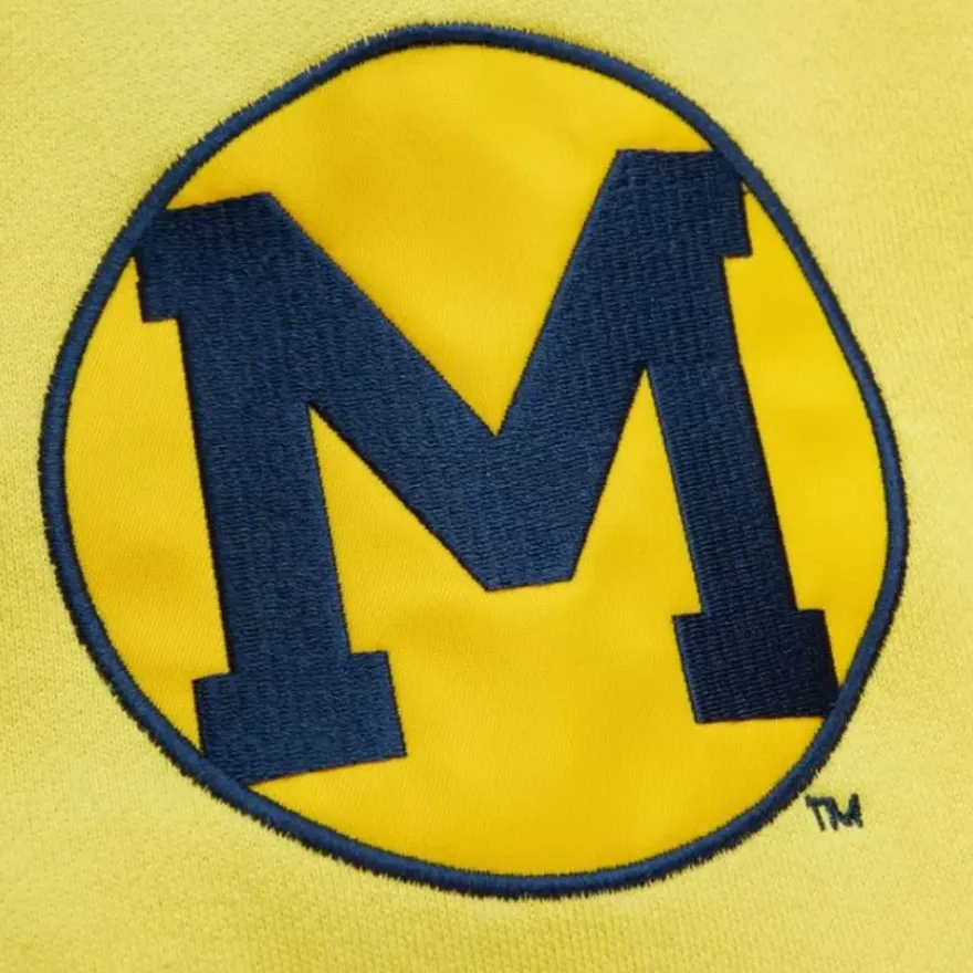 Mitchell & Ness Hoodies & Sweatshirts-All Over Crew 3.0 University Of Michigan