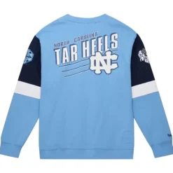Mitchell & Ness Hoodies & Sweatshirts-All Over Crew 3.0 University Of North Carolina