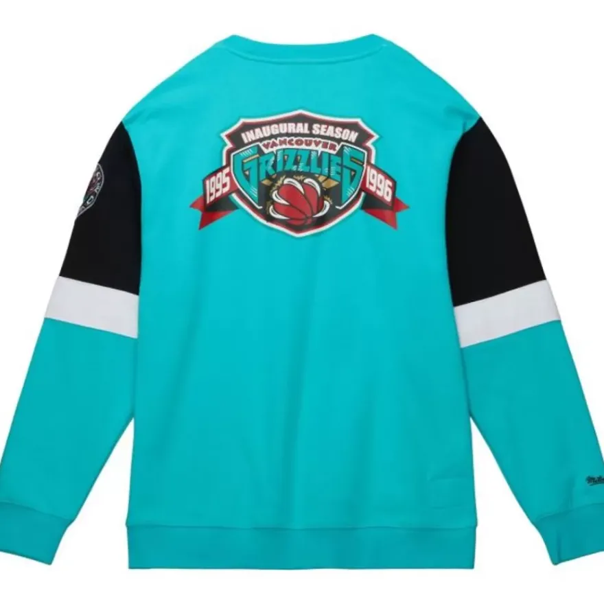 Mitchell & Ness Hoodies & Sweatshirts-All Over Crew 3.0 Vancouver Grizzlies