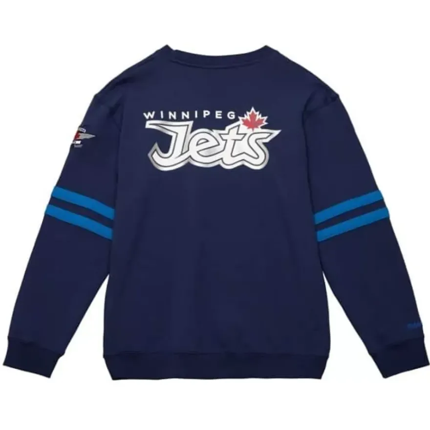 Mitchell & Ness Hoodies & Sweatshirts-All Over Crew 2.0 Winnipeg Jets