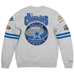 Mitchell & Ness Hoodies & Sweatshirts-All Over Print Fleece Crew Dallas Cowboys
