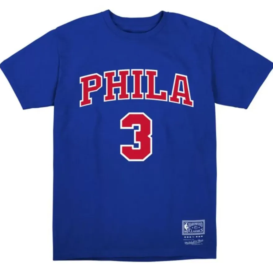 Mitchell & Ness Big Kids-Alt Name & Number Ss Tee Philadelphia 76Ers Allen Iverson