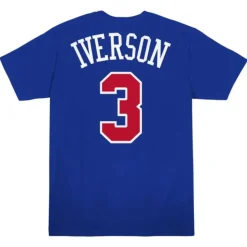 Mitchell & Ness Big Kids-Alt Name & Number Ss Tee Philadelphia 76Ers Allen Iverson