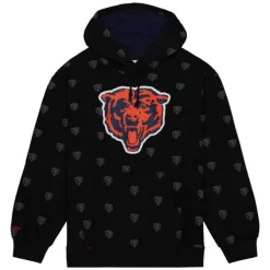 Mitchell & Ness Hoodies & Sweatshirts-Aop Fleece Hoodie Chicago Bears