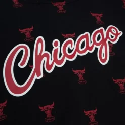 Mitchell & Ness Hoodies & Sweatshirts-Aop Fleece Hoodie Chicago Bulls