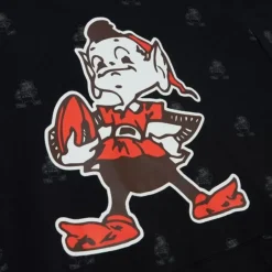 Mitchell & Ness Hoodies & Sweatshirts-Aop Fleece Hoodie Cleveland Browns