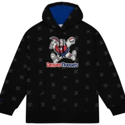 Mitchell & Ness Hoodies & Sweatshirts-Aop Fleece Hoodie Denver Nuggets