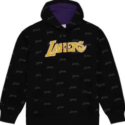 Mitchell & Ness Hoodies & Sweatshirts-Aop Fleece Hoodie Los Angeles Lakers