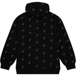 Mitchell & Ness Hoodies & Sweatshirts-Aop Fleece Hoodie Miami Heat