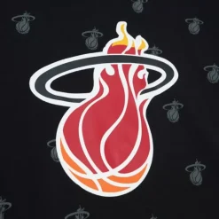 Mitchell & Ness Hoodies & Sweatshirts-Aop Fleece Hoodie Miami Heat
