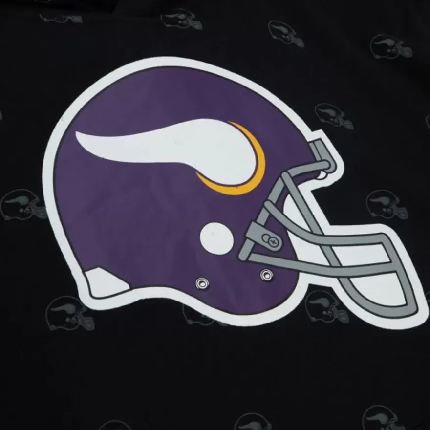 Mitchell & Ness Hoodies & Sweatshirts-Aop Fleece Hoodie Minnesota Vikings