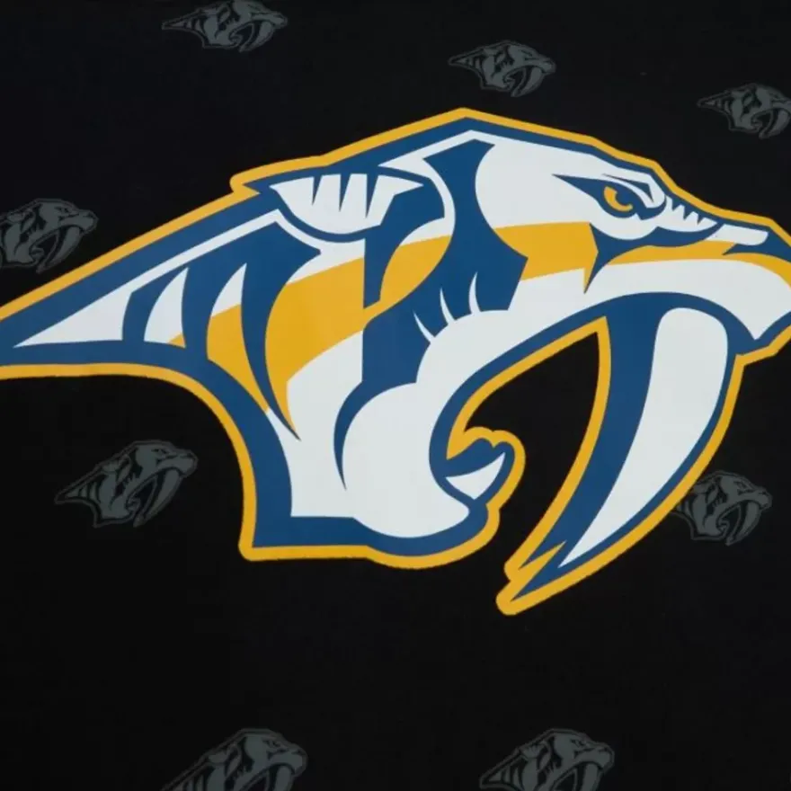 Mitchell & Ness Hoodies & Sweatshirts-Aop Fleece Hoodie Nashville Predators