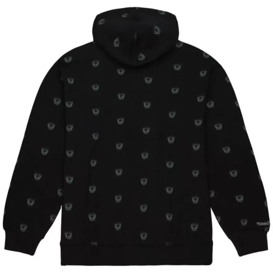 Mitchell & Ness Hoodies & Sweatshirts-Aop Fleece Hoodie Oakland Raiders