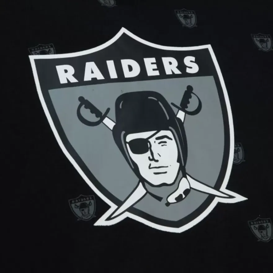 Mitchell & Ness Hoodies & Sweatshirts-Aop Fleece Hoodie Oakland Raiders
