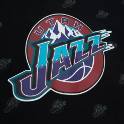 Mitchell & Ness Hoodies & Sweatshirts-Aop Fleece Hoodie Utah Jazz