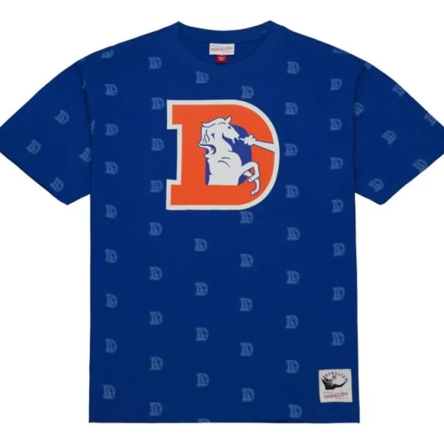 Mitchell & Ness T-Shirts & Tops-Aop S/S Top Denver Broncos