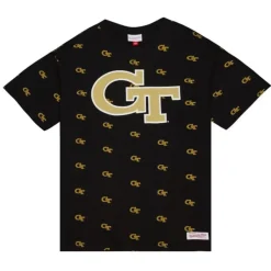 Mitchell & Ness T-Shirts & Tops-Aop Ss Top Georgia Tech