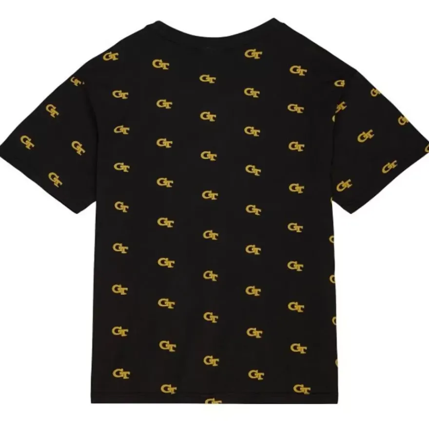 Mitchell & Ness T-Shirts & Tops-Aop Ss Top Georgia Tech