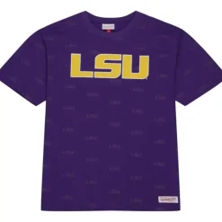 Mitchell & Ness T-Shirts & Tops-Aop Ss Top Louisiana State University