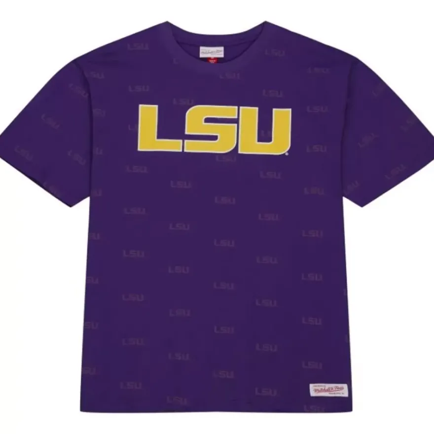 Mitchell & Ness T-Shirts & Tops-Aop Ss Top Louisiana State University