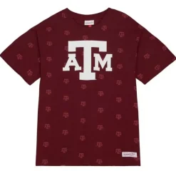 Mitchell & Ness T-Shirts & Tops-Aop Ss Top Texas A&M University