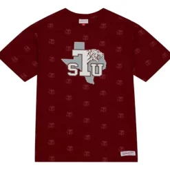 Mitchell & Ness T-Shirts & Tops-Aop Ss Top Texas Southern University