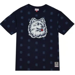 Mitchell & Ness T-Shirts & Tops-Aop Ss Top University Of Connecticut