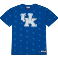 Mitchell & Ness T-Shirts & Tops-Aop Ss Top University Of Kentucky