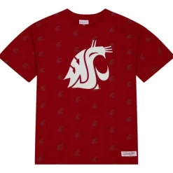 Mitchell & Ness T-Shirts & Tops-Aop Ss Top Washington State University