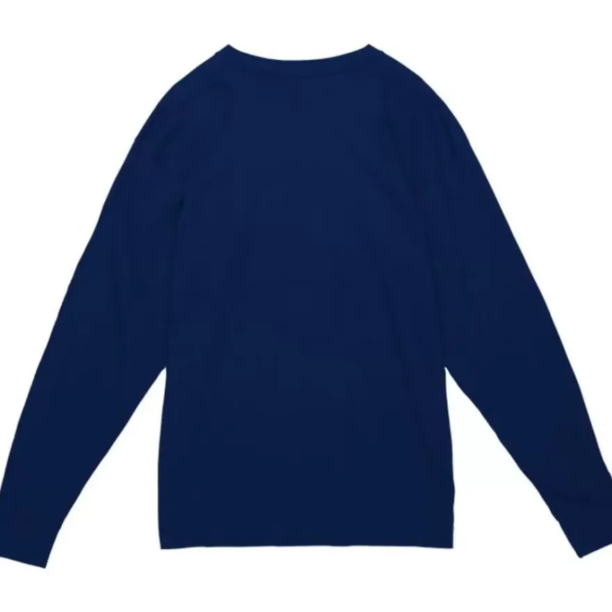 Mitchell & Ness T-Shirts & Tops-Arched Logo Lockup Slub Ls Tee University Of Notre Dame