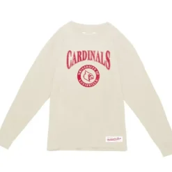 Mitchell & Ness T-Shirts & Tops-Arched Logo Lockup Slub Ls Tee University Of Louisville